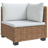 2 pcs Rattan Lounge Set with Cushions GENDT Natural Rattan