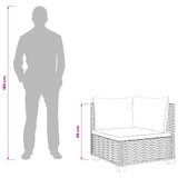 2 pcs Rattan Lounge Set with Cushions GENDT Natural Rattan