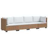 4 pcs Rattan Lounge Set with Cushions GENDT Natural Rattan - Front View