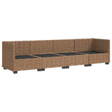 4 pcs Rattan Lounge Set with Cushions GENDT Natural Rattan