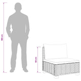 4 pcs Rattan Lounge Set with Cushions GENDT Natural Rattan