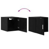 Wall Cabinet Black Oak 40 x 42.5 x 40 cm Engineered Wood