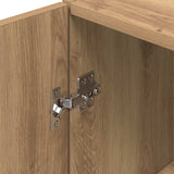 Wall Cabinet Artisan Oak 80 x 42.5 x 64 cm Engineered Wood - Low Angle