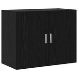 Wall Cabinet Black Oak 80 x 42.5 x 64 cm Engineered Wood