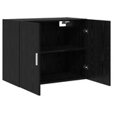 Wall Cabinet Black Oak 80 x 42.5 x 64 cm Engineered Wood