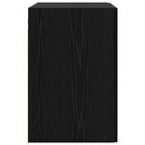 Wall Cabinet Black Oak 80 x 42.5 x 64 cm Engineered Wood