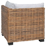 Corner Sofa with Cushions GENDT Natural Rattan Natural - 45-Degree Angle