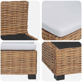 Middle Sofa with Cushions GENDT Natural Rattan Natural
