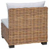 Middle Sofa with Cushions GENDT Natural Rattan Natural