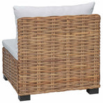 Middle Sofa with Cushions GENDT Natural Rattan Natural