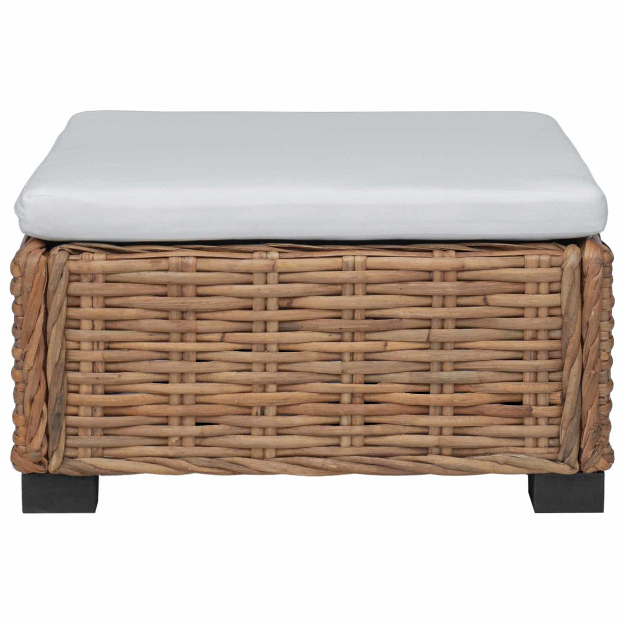 Footrest with Cushion GENDT Natural Rattan Natural
