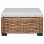 Footrest with Cushion GENDT Natural Rattan Natural