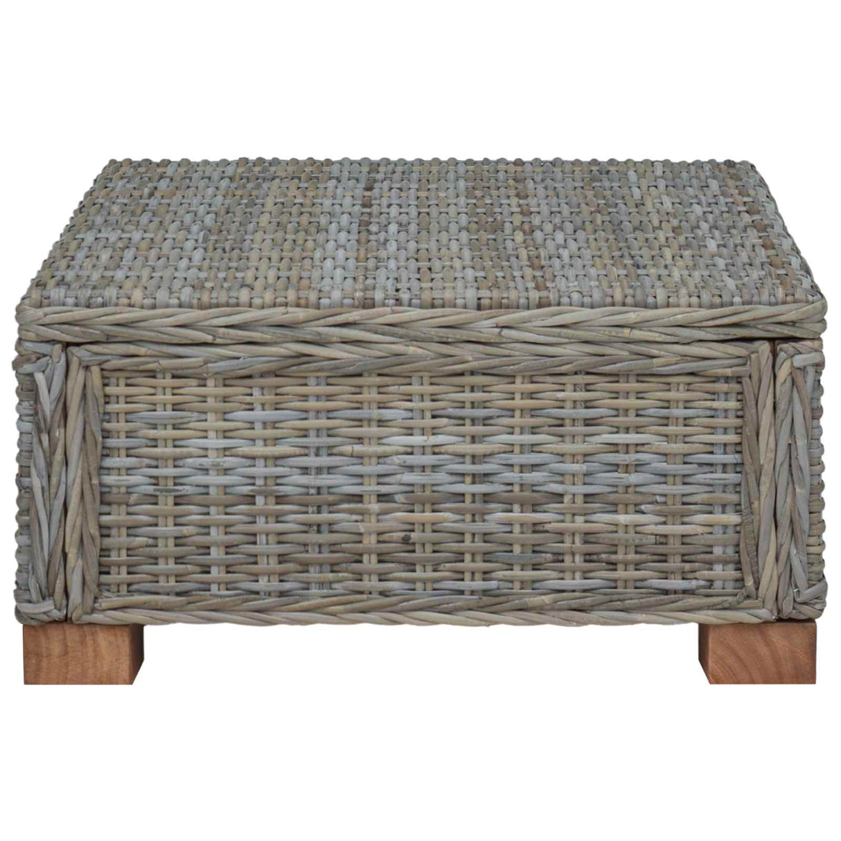Coffee Table GENDT Natural Rattan Kubu Grey 67 x 60 x 30 cm