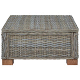 Coffee Table GENDT Natural Rattan Kubu Grey 67 x 60 x 30 cm