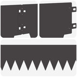 Lawn Edging 10 pcs Length Height 103 x 15 cm Steel Black