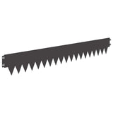 Lawn Edging 10 pcs Length Height 103 x 15 cm Steel Black