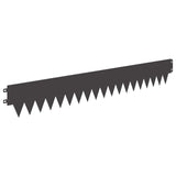 Lawn Edging 20 pcs 103 x 15 cm metal Black