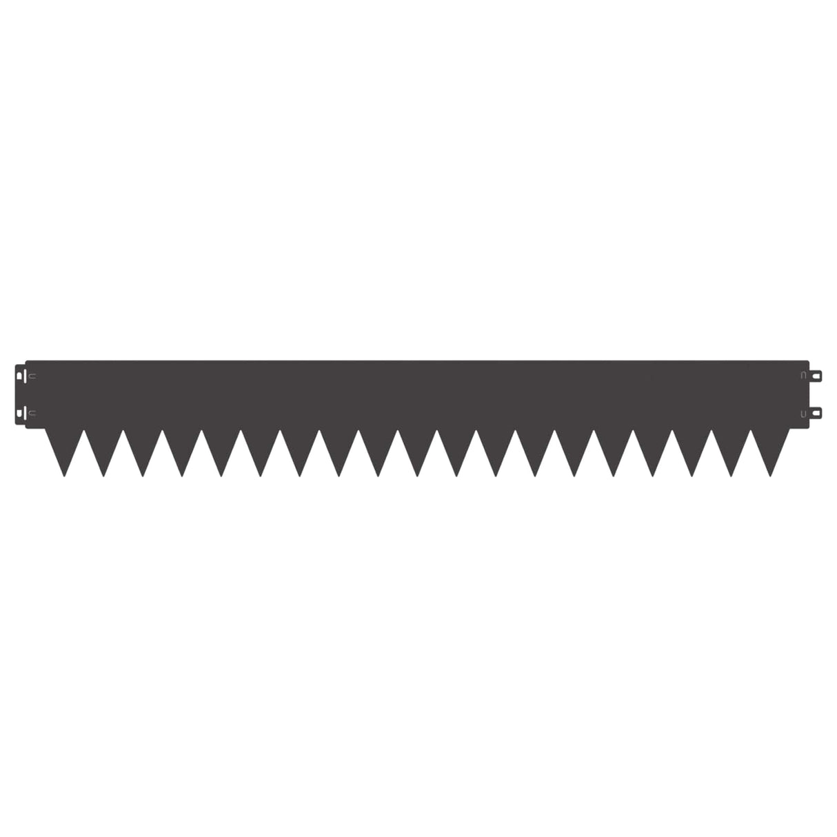 Lawn Edging 20 pcs 103 x 15 cm metal Black