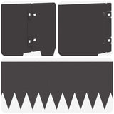 Lawn Edging 10 pcs 103 x 20 cm metal Black