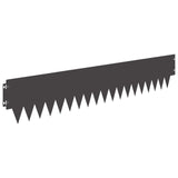 Lawn Edging 10 pcs 103 x 20 cm metal Black