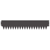 Lawn Edging 10 pcs 103 x 20 cm metal Black - 45-Degree Angle