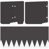 Lawn Edging 20 pcs 103 x 20 cm metal Black - Close-Up Angle