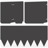 Lawn Edging 20 pcs metal - Close-Up Angle