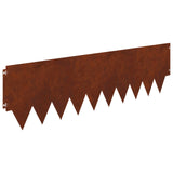 Lawn Edging 10 pcs metal - Front View