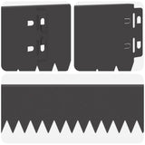 Lawn Edging 10 pcs 103 x 10 cm Steel Black