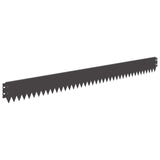 Lawn Edging 20 pcs 103 x 10 cm Steel Black