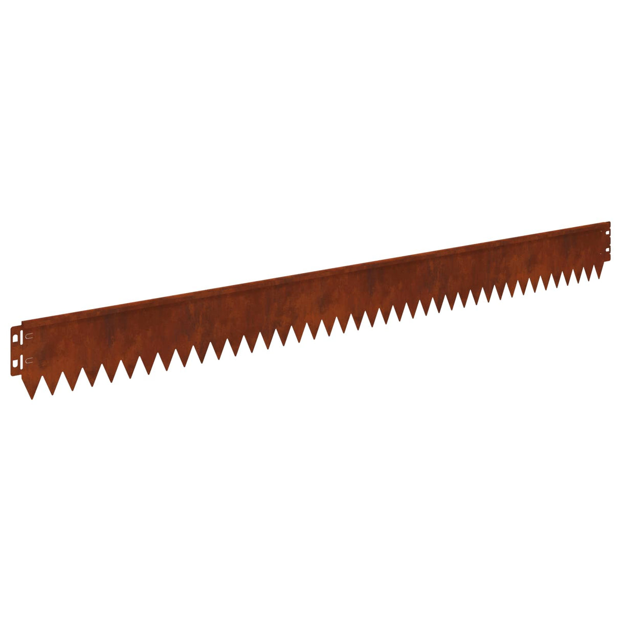 Lawn Edging 10 pcs 103 x 10 cm Steel Rusty