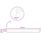 Lawn Edging 20 pcs 103 x 10 cm Steel Rusty