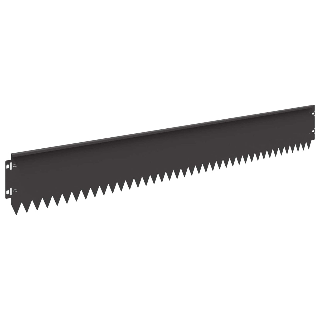 Lawn Edging 10 pcs 103 x 15 cm Steel Black