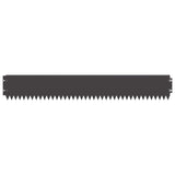 Lawn Edging 10 pcs 103 x 15 cm Steel Black - 45-Degree Angle