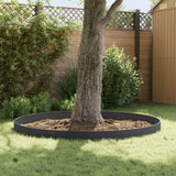Lawn Edging 20 pcs 103 x 15 cm Steel Black
