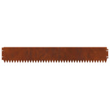 Lawn Edging 20 pcs 103 x 15 cm Steel Rusty