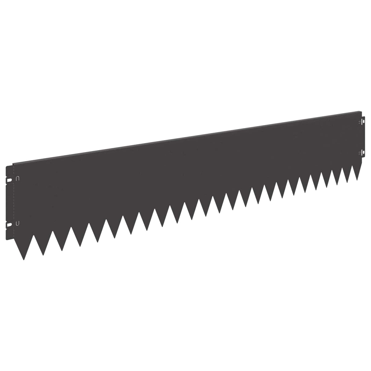 Lawn Edging 20 pcs 103 x 20 cm Steel Black