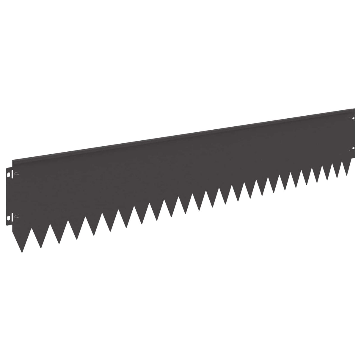 Lawn Edging 20 pcs 103 x 20 cm Steel Black
