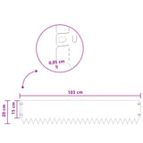 Lawn Edging 10 pcs 103 x 20 cm Steel Rusty - Extra Image