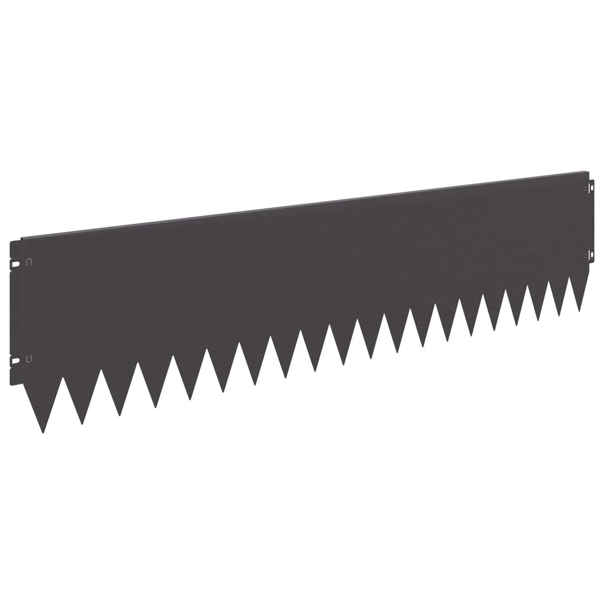 Lawn Edging 10 pcs 103 x 25 cm Steel Black