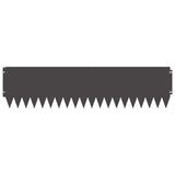 Lawn Edging 10 pcs 103 x 25 cm Steel Black