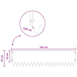 Lawn Edging 20 pcs 103 x 25 cm Steel Black - Extra Image