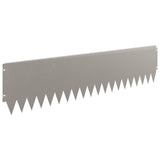 Lawn Edging 20 pcs 103 x 25 cm Steel Rusty