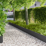 Lawn Edging 20 pcs 103 x 30 cm Steel Black
