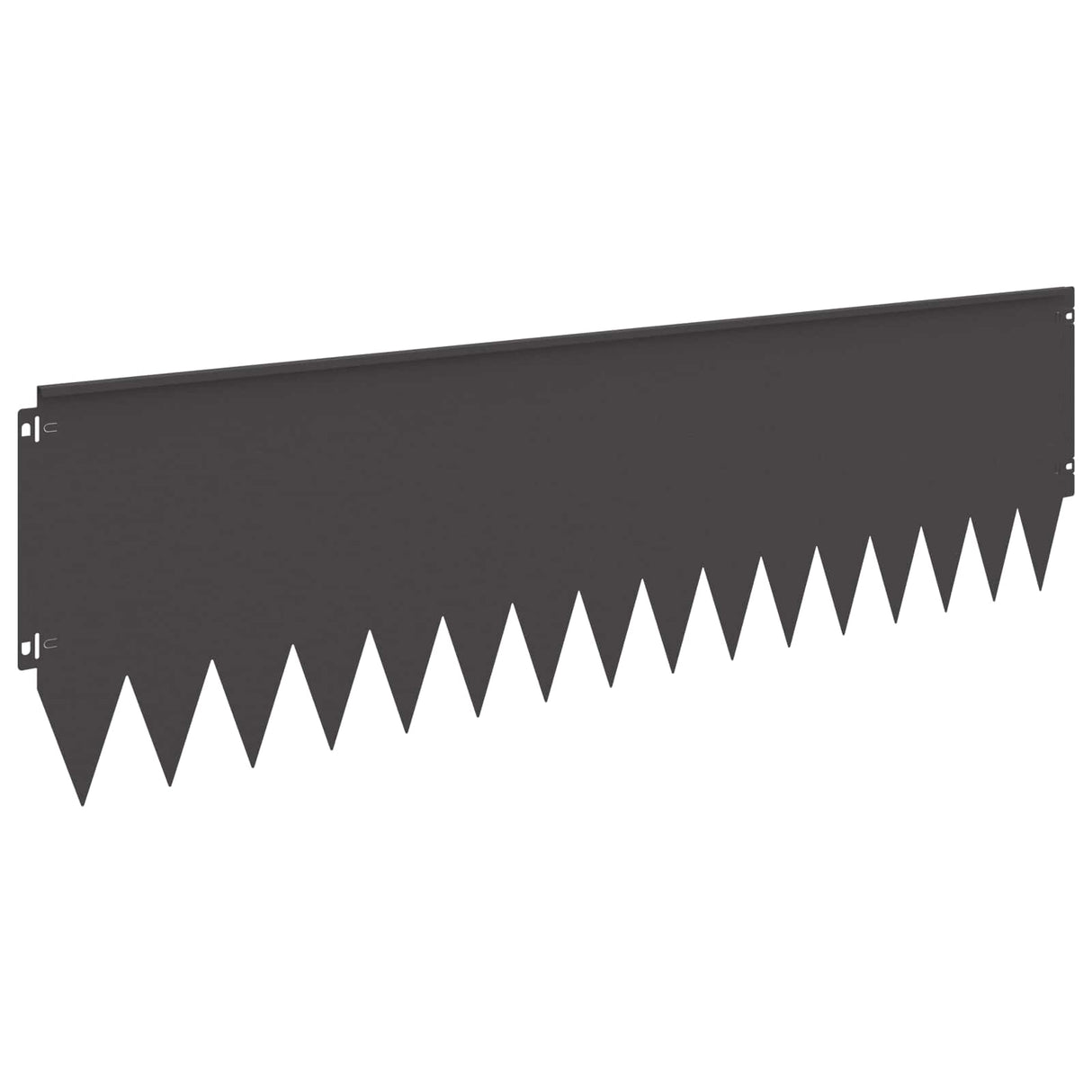 Lawn Edging 20 pcs 103 x 30 cm Steel Black
