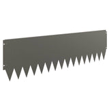 Lawn Edging 10 pcs 103 x 30 cm Steel Rusty - 45-Degree Angle