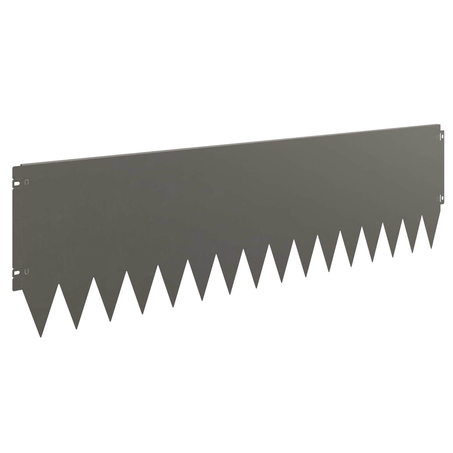 Lawn Edging 10 pcs 103 x 30 cm Steel Rusty