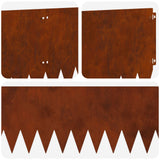 Lawn Edging 20 pcs 103 x 30 cm Steel Rusty