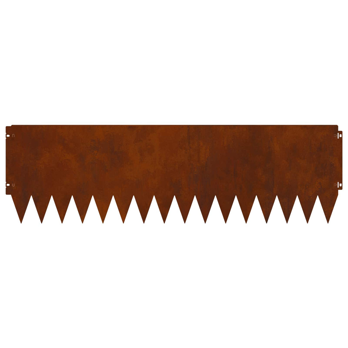 Lawn Edging 20 pcs 103 x 30 cm Steel Rusty