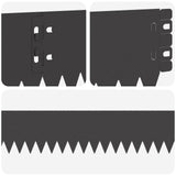Lawn Edging 10 pcs 103 x 10 cm Steel Black